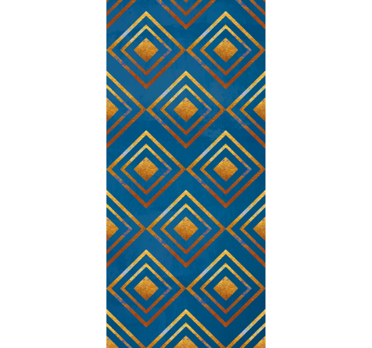 Diamanter og linjer tapet geometriske former - Tenstickers