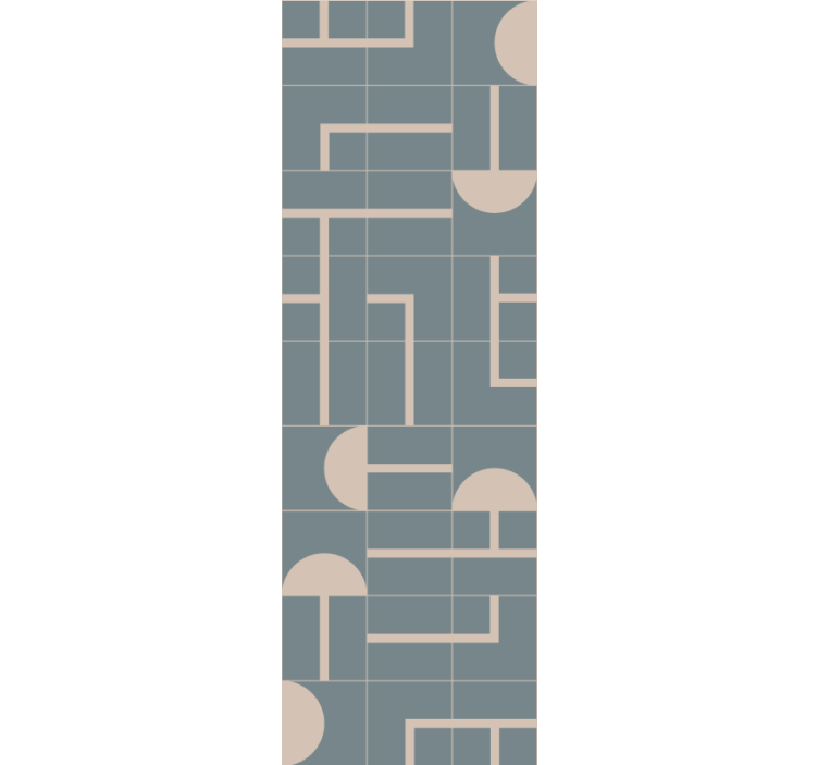 Beige stilige former tapet geometriske former - Tenstickers