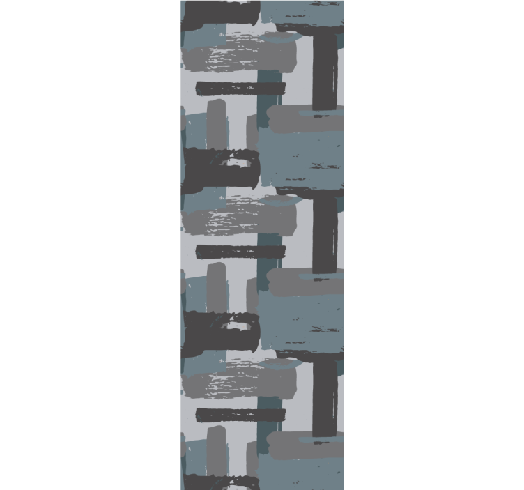 Grå malingsstreker tapet abstrakt - Tenstickers