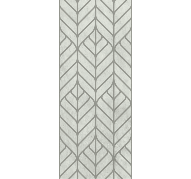 Grønn geometrisk design tapet stue - Tenstickers