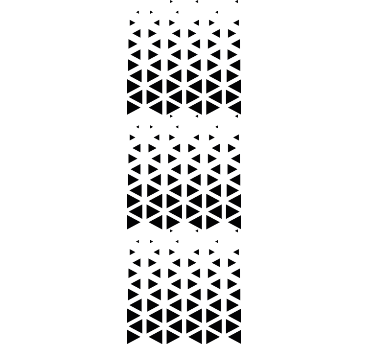 Sort trekant arrangement tapet geometriske former - Tenstickers