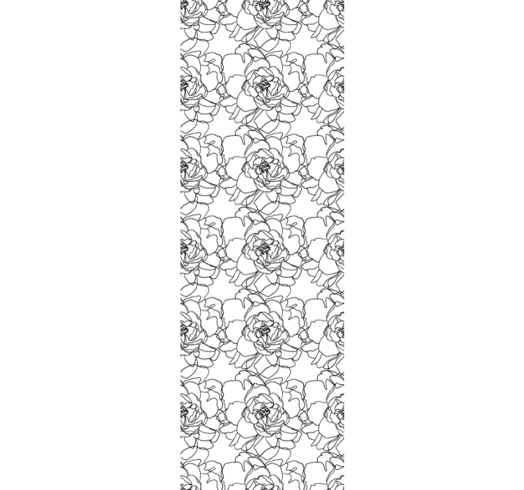 Elegant blomsterblomst tapet blomste - Tenstickers