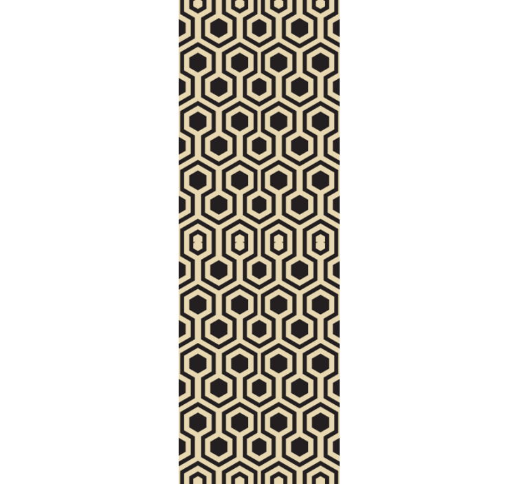 Honeycomb sekskantmønster tapet geometriske former - Tenstickers