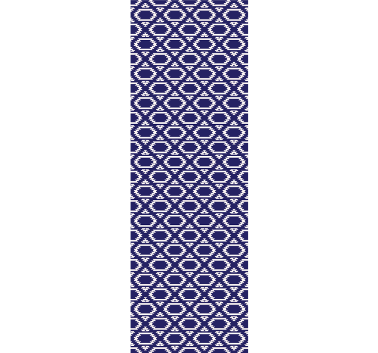 Geometriske sekskantede former tapet spiserom - Tenstickers