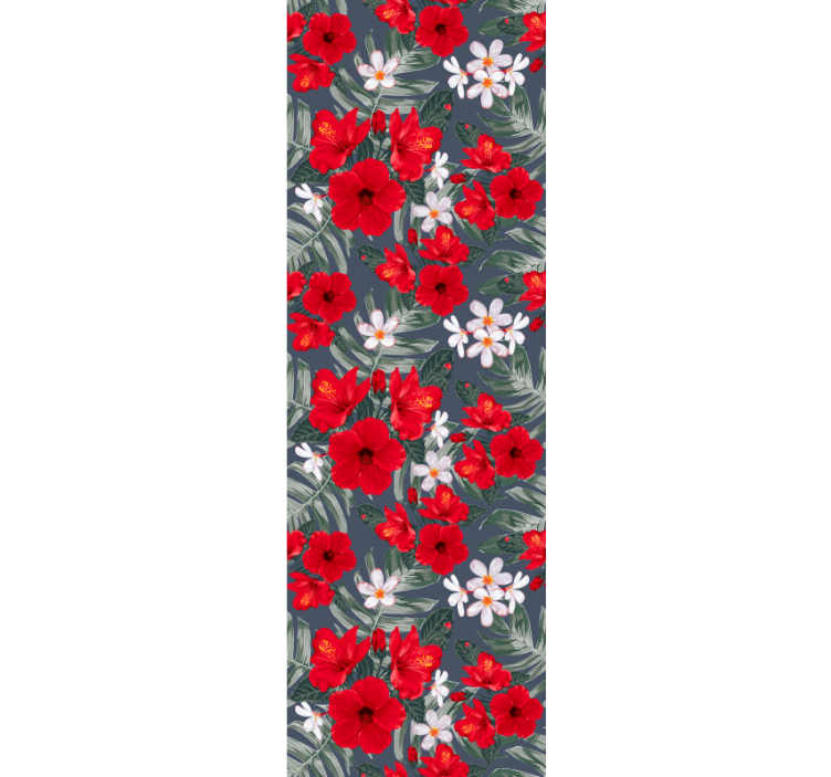 Levende blomsterutstilling tapet blomster - Tenstickers