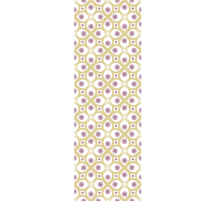 Retro øyemønster geometrisk tapet - Tenstickers