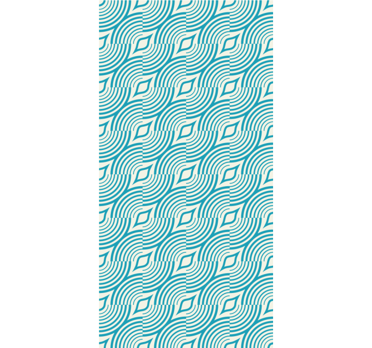 Flytende bølgeformer tapet abstrakt - Tenstickers