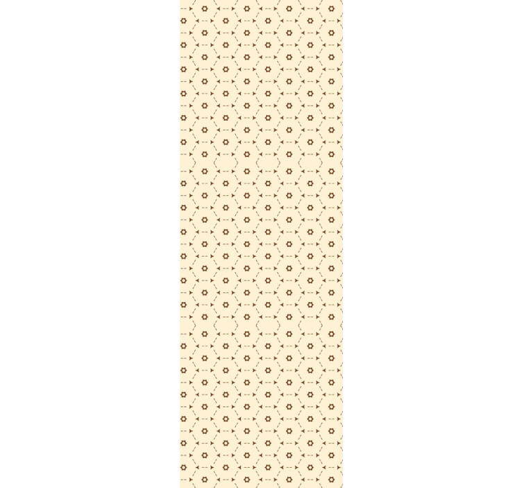 Geometriske blomsteraksenter tapet blomste - Tenstickers