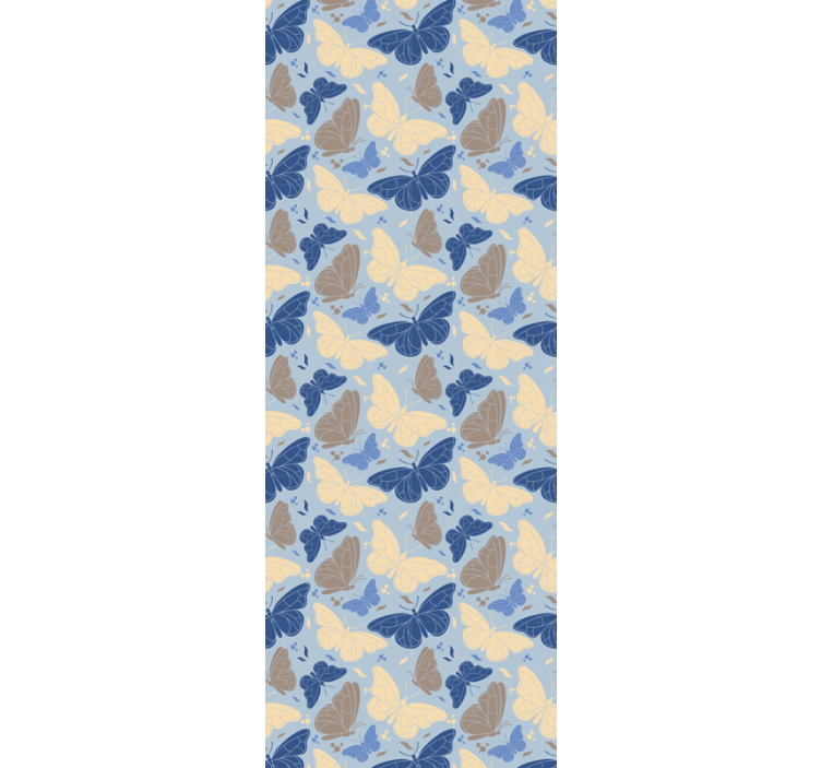 Fargerike flagrende insekter tapet sommerfugl - Tenstickers