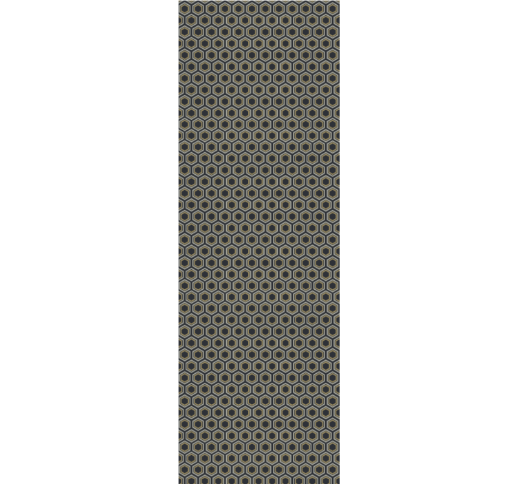 Sekskantet tekstur tapet 3D - Tenstickers