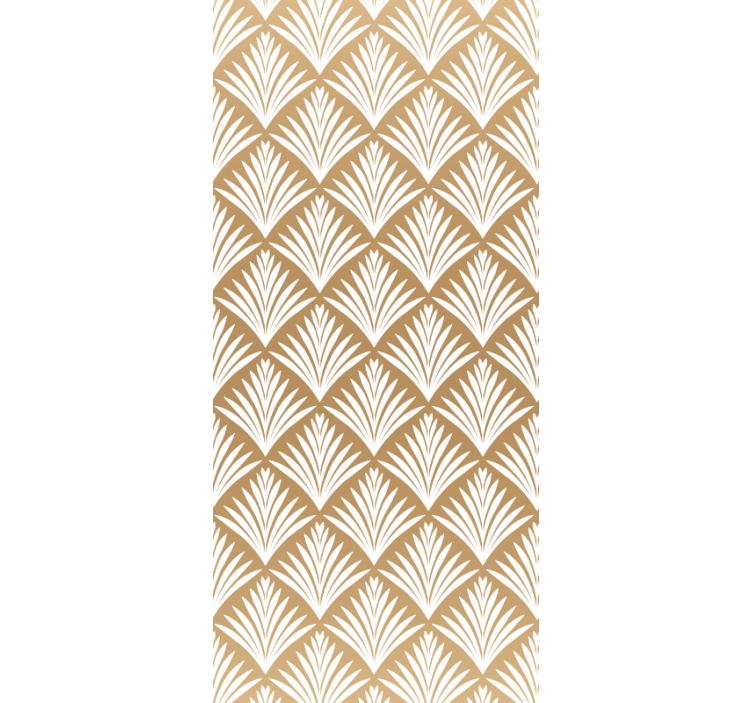 Elegante buede detaljer tapet pynt - Tenstickers