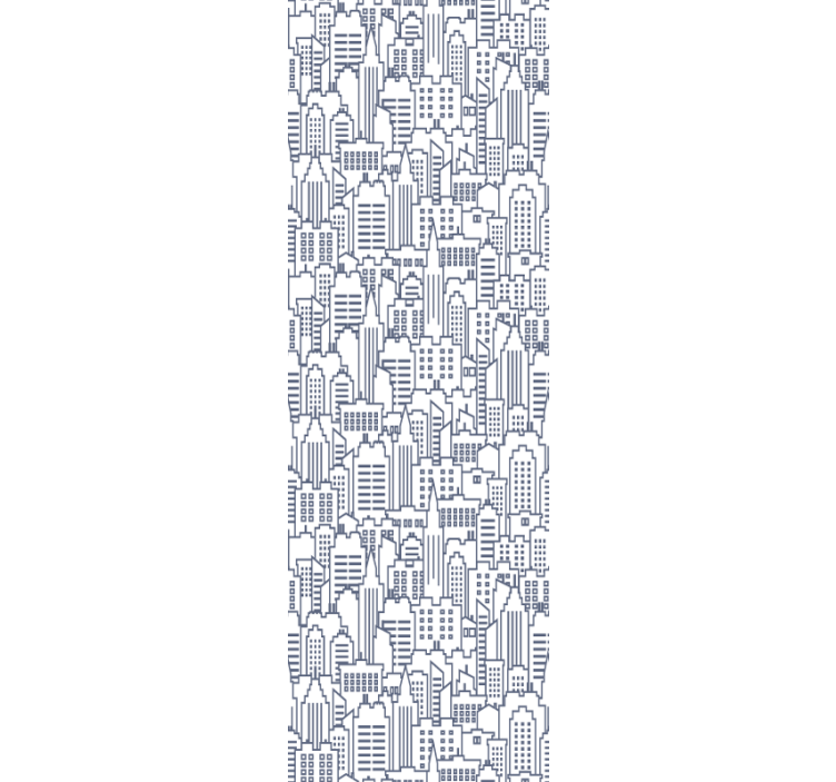 Urbane silhuetter tapet byer - Tenstickers