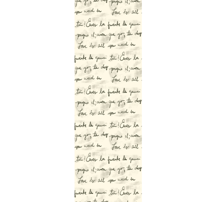 Håndskrevne kjærlighetssitater tapet bokstaver - Tenstickers