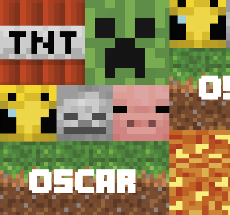 Geometrisk spillmønster tapet ungdom - Tenstickers