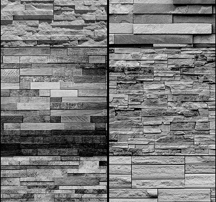 Gråstein tekstur tapet - Tenstickers