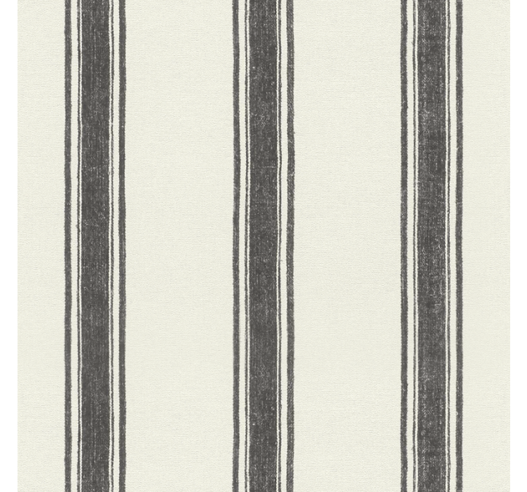 Geometrisk tapet svarte diplomatiske striper - Tenstickers