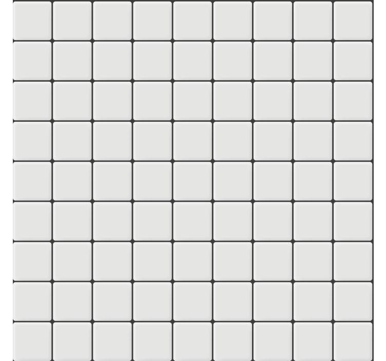 Tapet stue hvite firkantede fliser - Tenstickers