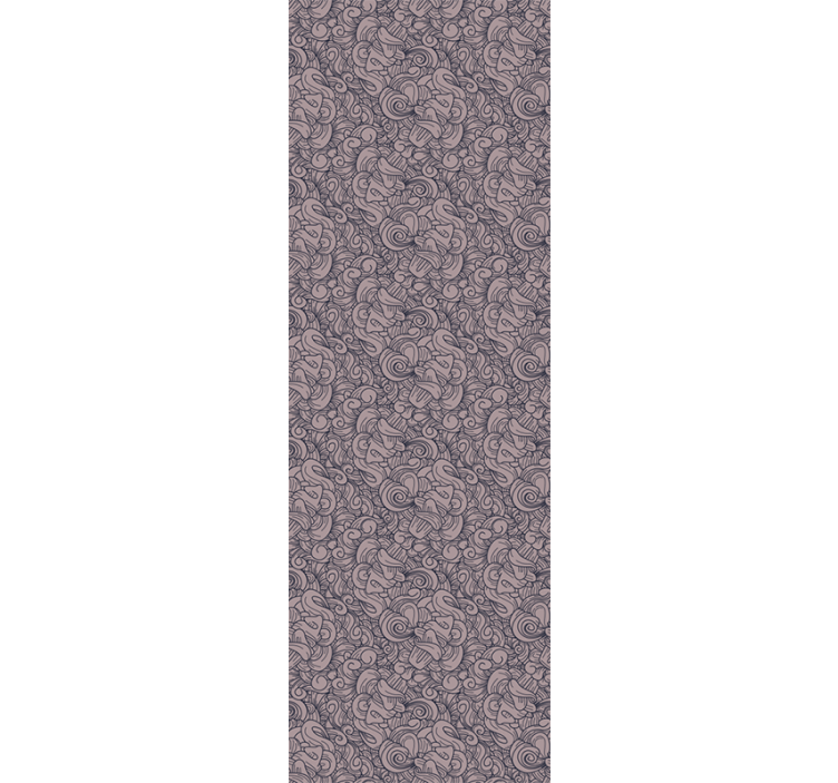 Abstrakt paisley mønster tapet stue - Tenstickers