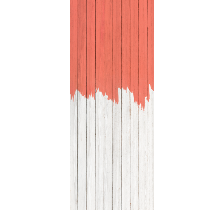 Tapet tre i levende korallmønster - Tenstickers