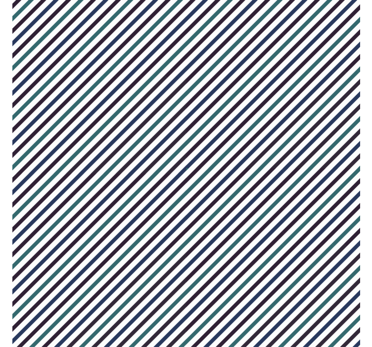 Blå diagonale striper tapet pynt - Tenstickers