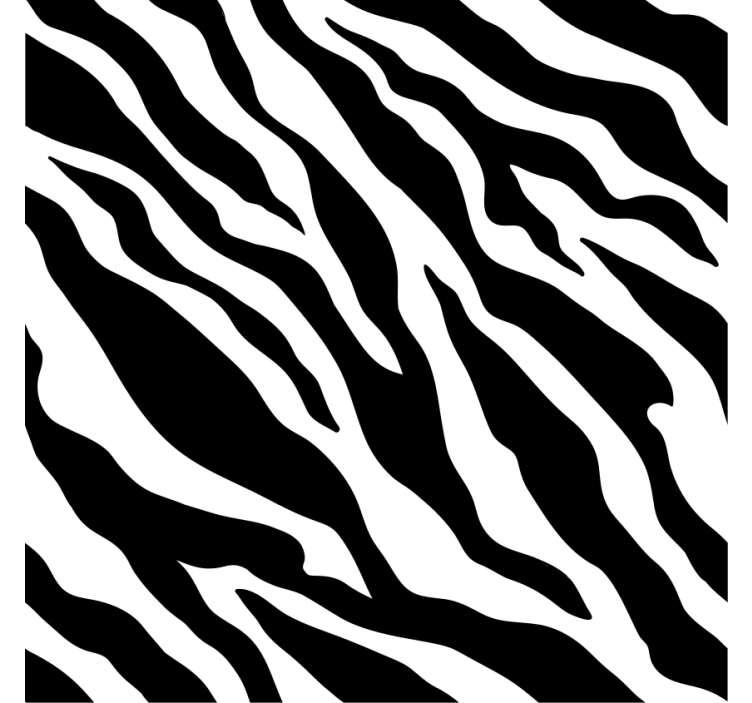 Tapet pynt med zebra-stripemønster - Tenstickers