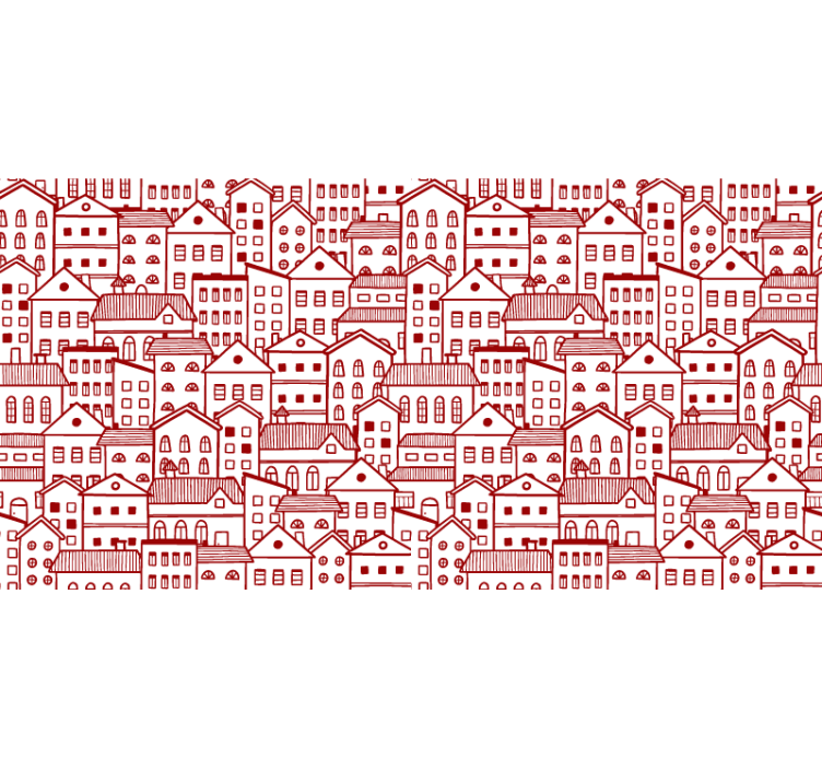 Tapet mønstre moderne by tegneserieeffekt - Tenstickers