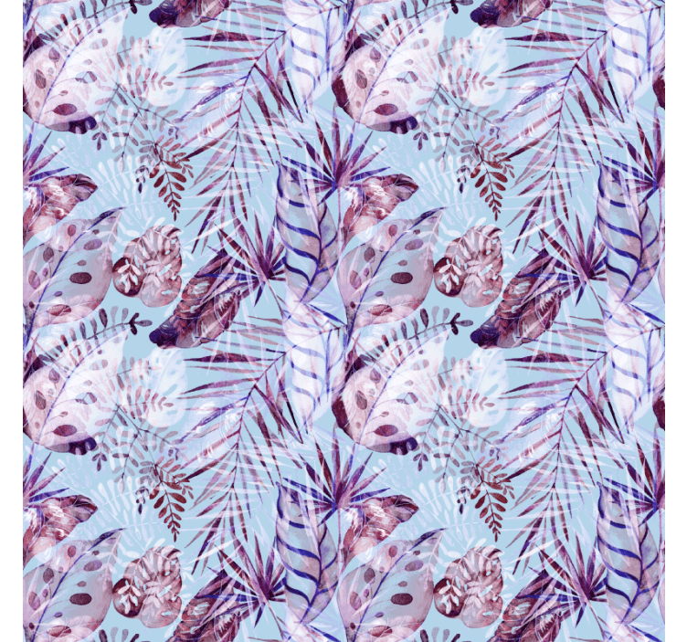 Tapet soverom blomsterbladillustrasjoner - Tenstickers