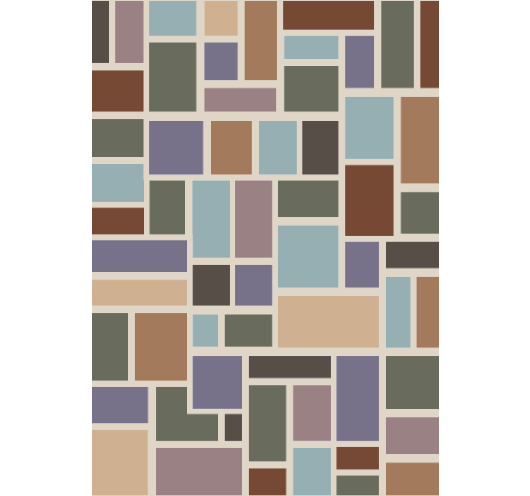 Tapet kontor fargerik moderne flis - Tenstickers