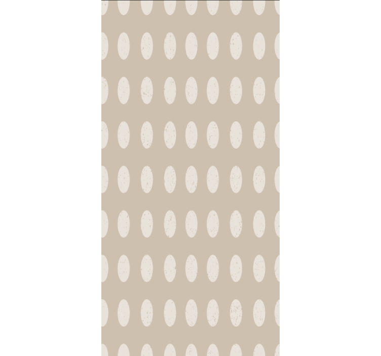 Tapet spiserom geometrisk hvit sirkelmønster - Tenstickers