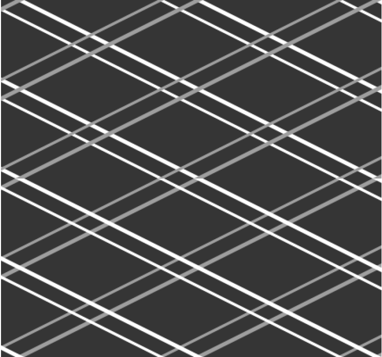 Tapet geometriske former med linjemønster - Tenstickers