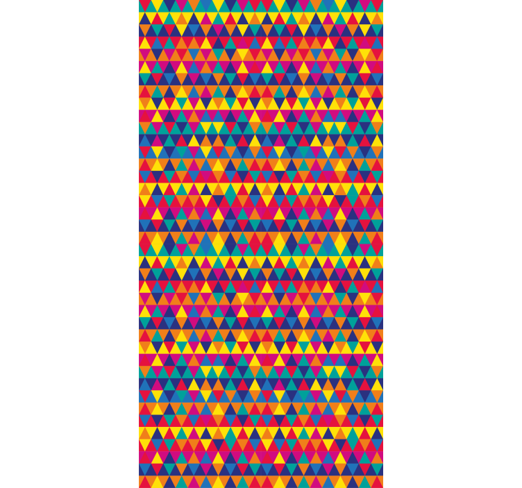 Tapet geometriske former fargerike trekanter mønster - Tenstickers