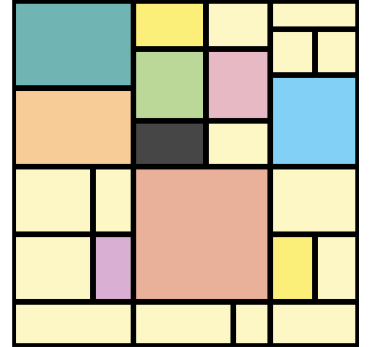 Tapet geometriske former livlig geometri - Tenstickers