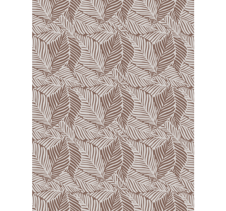 Tapet natur terrakottablader - Tenstickers