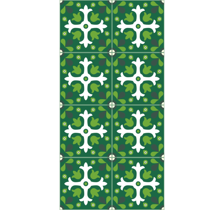 Tapet natur smaragd botanisk trykk - Tenstickers