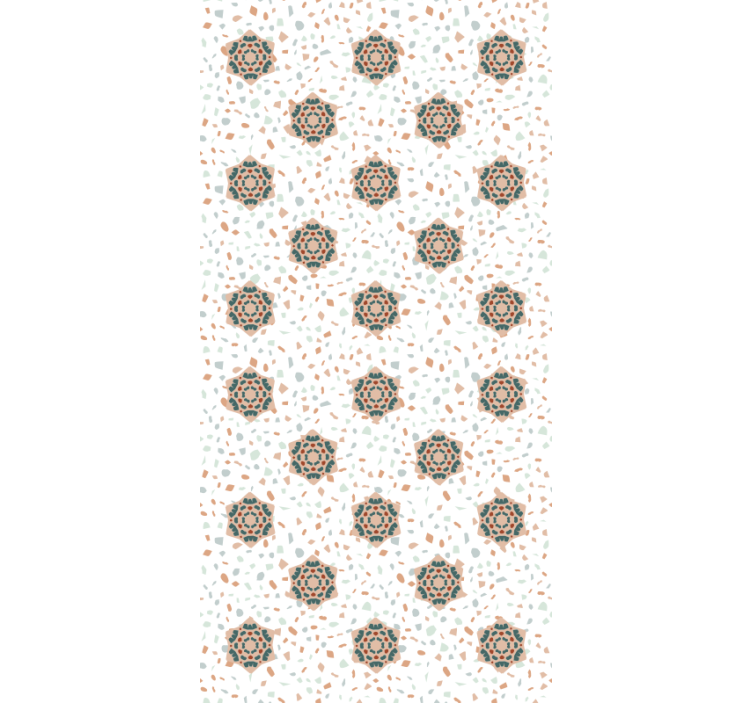 Tapet annet terrazzo med blomster - Tenstickers