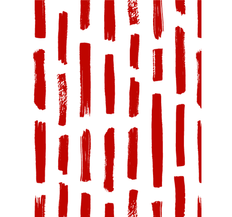 Tapet stue rød og hvit stripe - Tenstickers