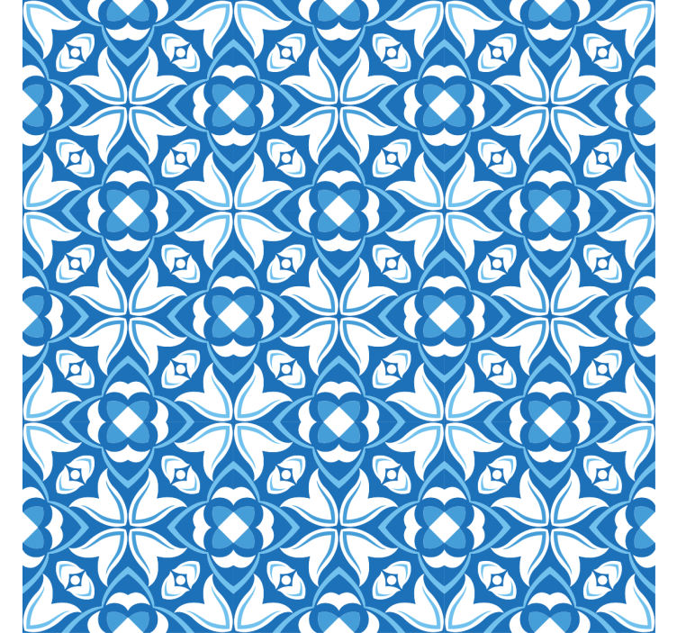 Tapet vintage moderne blå vase hampton stil - Tenstickers