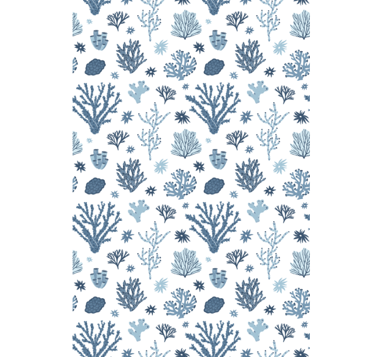 Tapet moderne koralldesign i hampton stil - Tenstickers