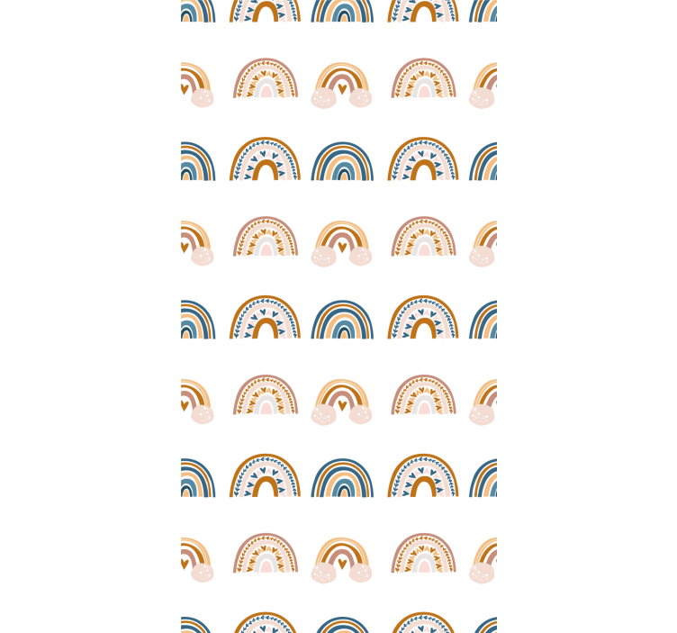 Tapet barn med nordiske regnbuemotiver - Tenstickers