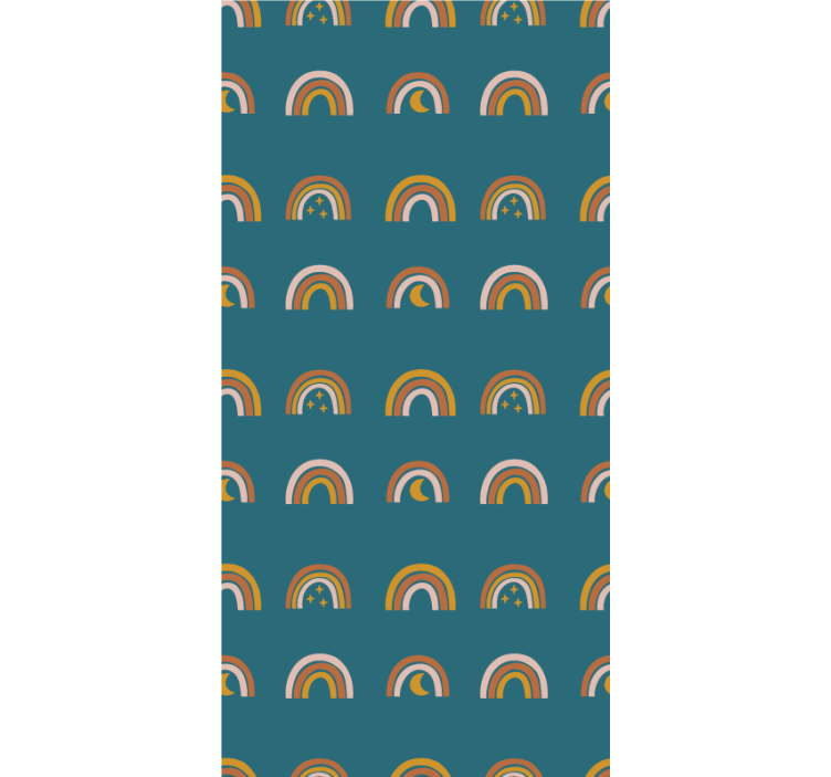 Tapet barn regnbuer og stjerner - Tenstickers