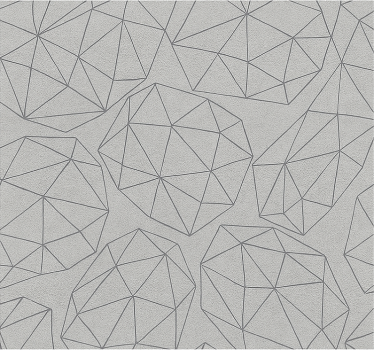 Gemstone sølvglans tapet bad - Tenstickers