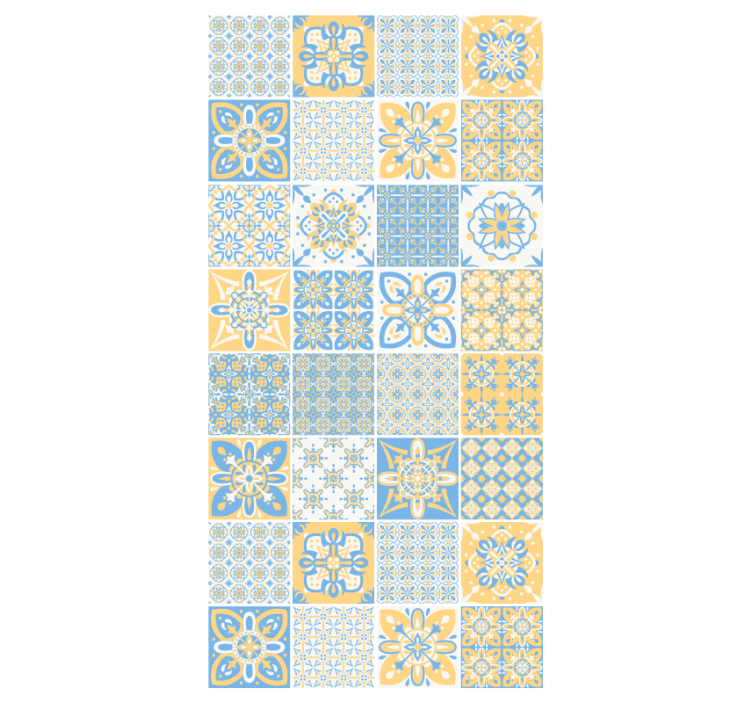 Tapet kjøkken portugisiske miksfliser - Tenstickers