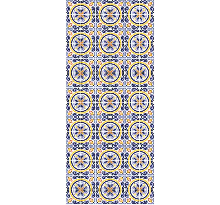 Tapet kjøkken sommerfliser - Tenstickers