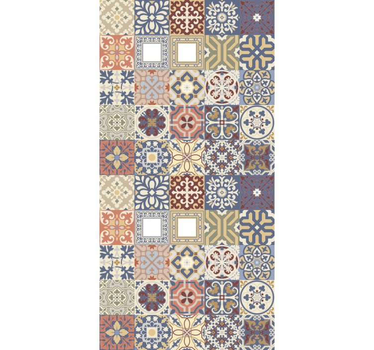 Tapet kjøkken multicolor hydraulisk - Tenstickers