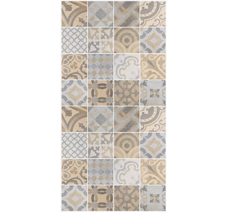 Tapet kjøkken cement "arancioni" - Tenstickers