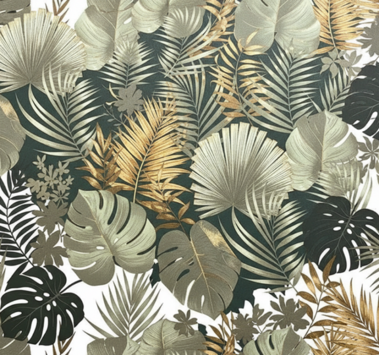 Tapet gift botaniske og blomstermønstre - Tenstickers