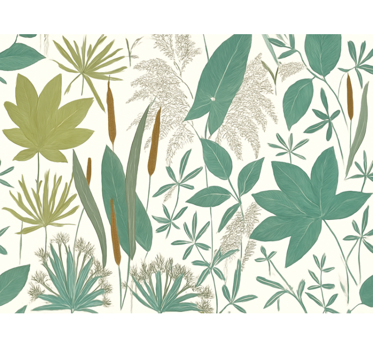 Tropisk jungel tapet stue - Tenstickers