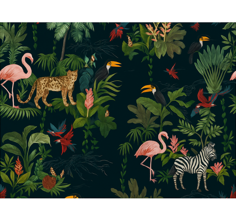 Tapet gift mørk eksotisk design - Tenstickers