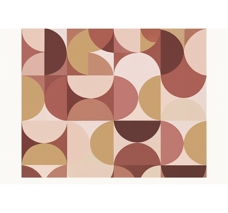 Tapet gift retro rosa figurer design - Tenstickers