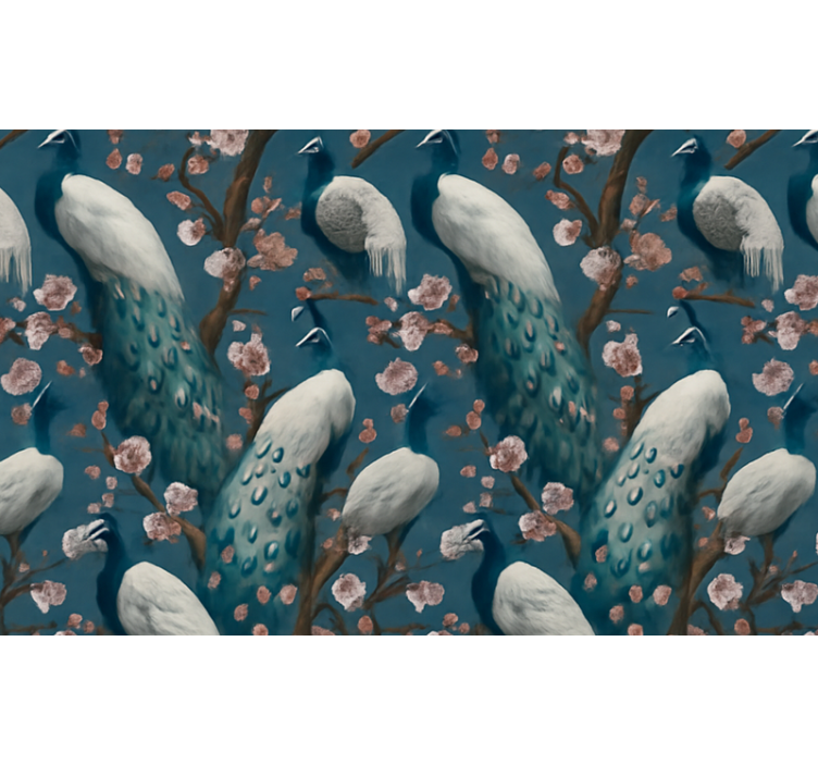 Tapet gift elegante vakre påfugler - Tenstickers